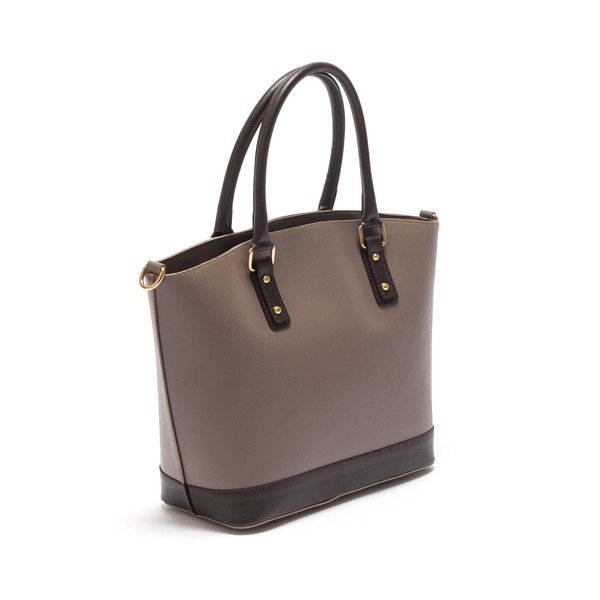 Geantă din piele Isabella Rhea no. 464, gri cu maro -image-4