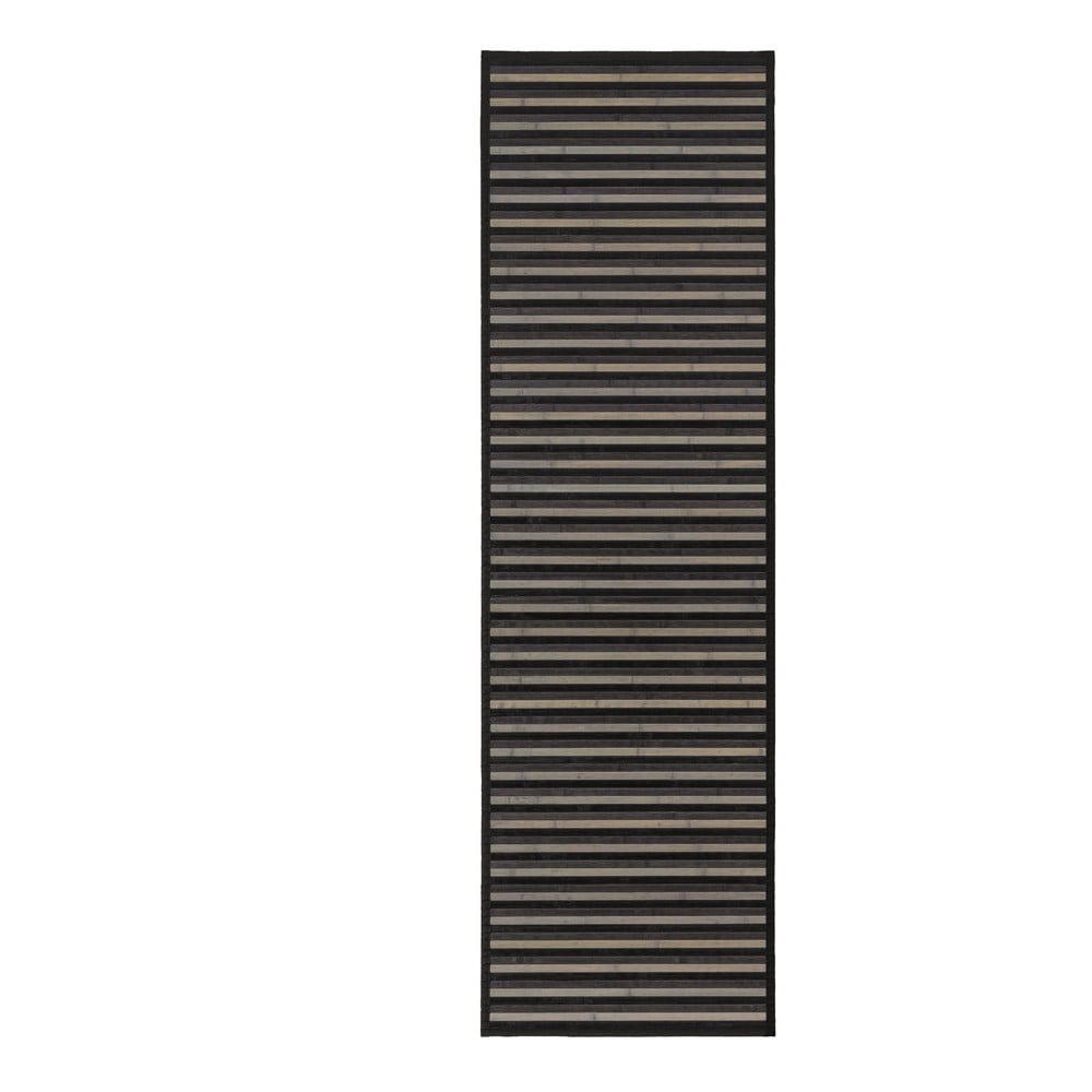 Covor tip traversă gri din bambus 60x200 cm – Casa Selección