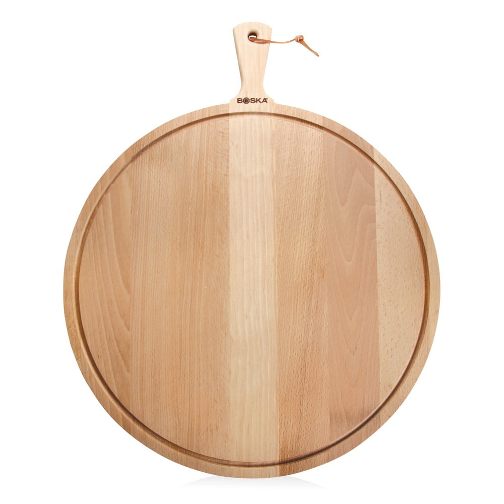 Platou din lemn de fag Boska Round Amigo, 61,5 x 50 cm