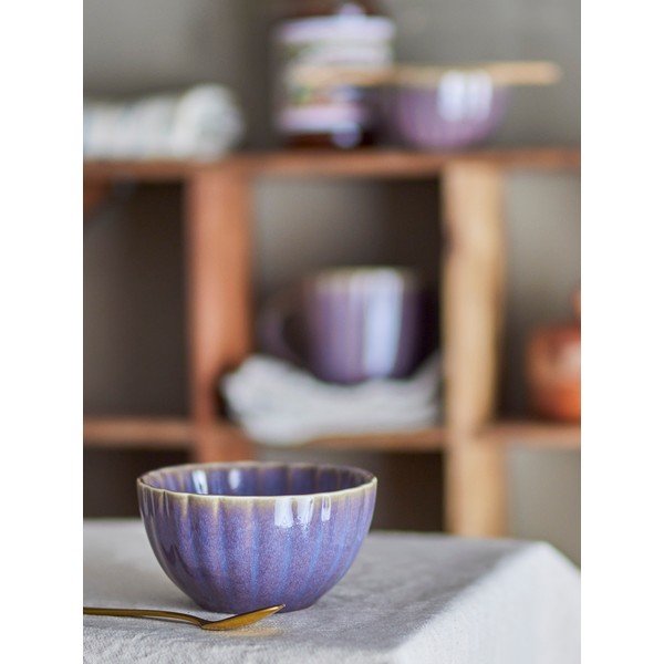 Bol mic violet din gresie 400 ml Latina – Bloomingville-image-1