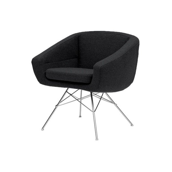 Fotoliu Softline Aiko, negru antracit-image-2
