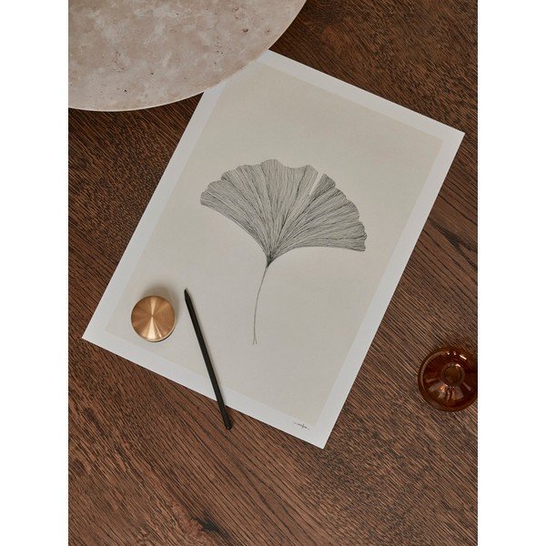 Poster 50x70 cm Ginkgo Leaf – Ana Frois – The Poster Club-image-2
