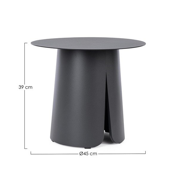 Măsuță de grădină rotundă din aluminiu ø 45 cm Bryan – Bizzotto-image-2