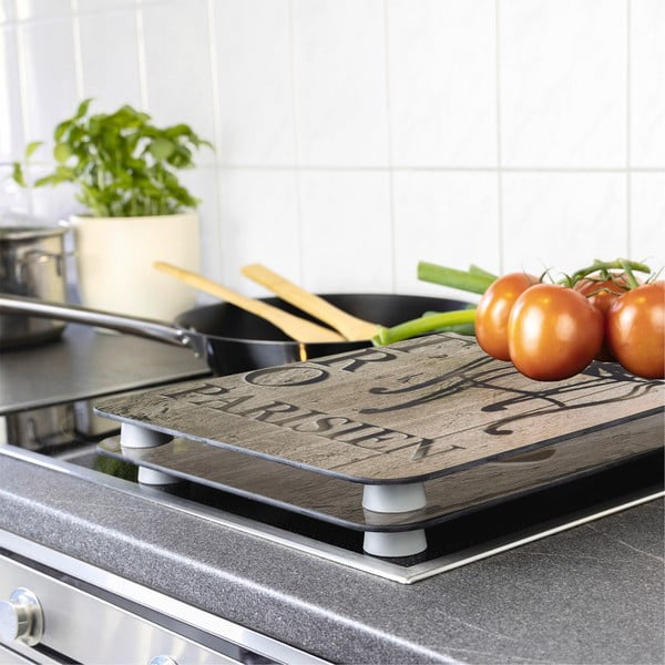 Set 2 protecții din sticlă pentru aragaz Wenko Bistrot, 52 x 30 cm-image-1