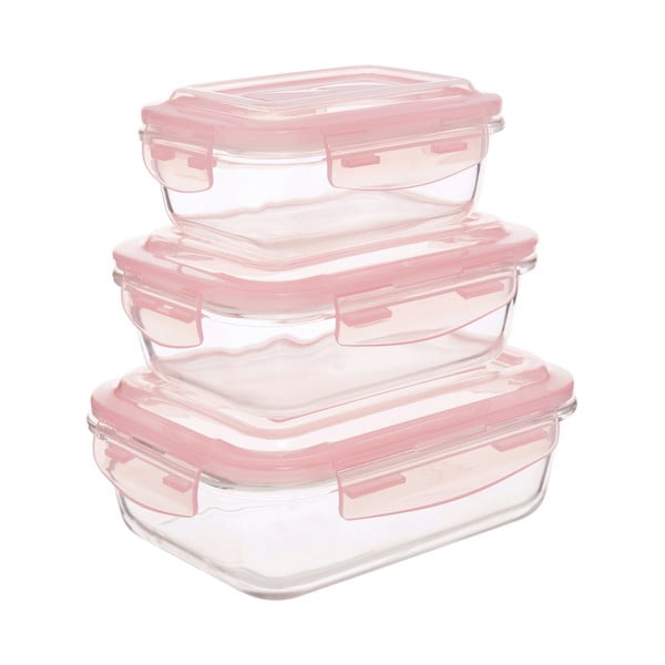 Recipiente de alimente 3 buc. din sticlă Freska – Premier Housewares-image-2