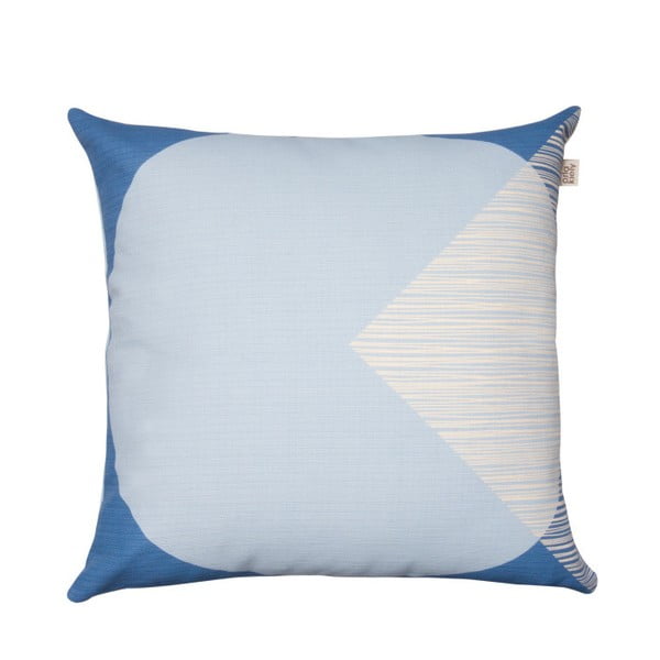 Pernă cu husă reversibilă Orla Kiely OK Cushion, 45 x 45 cm, albastru deschis