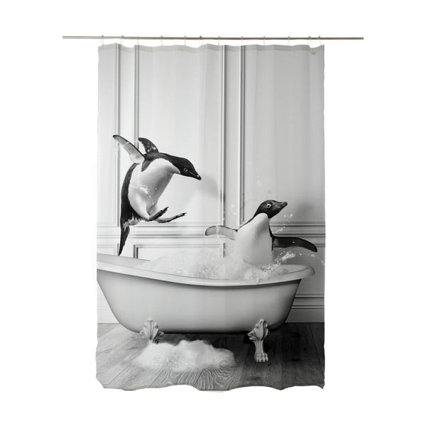 Perdea de duș 175x180 cm Showe Penguin – Little Nice Things