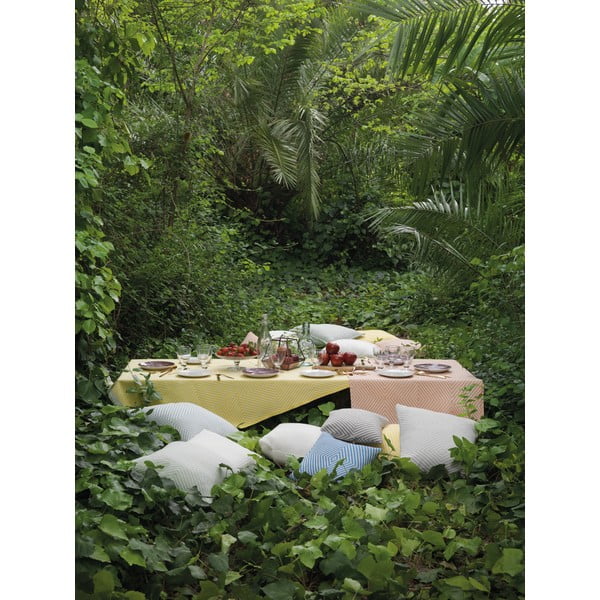 Pled din amestec de bumbac Euromant Tebas, 140 x 180 cm, albastru-image-1