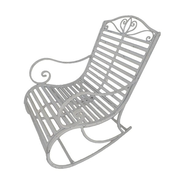 Fotoliu de grădină alb din metal Tambo - Garden Pleasure-image-1