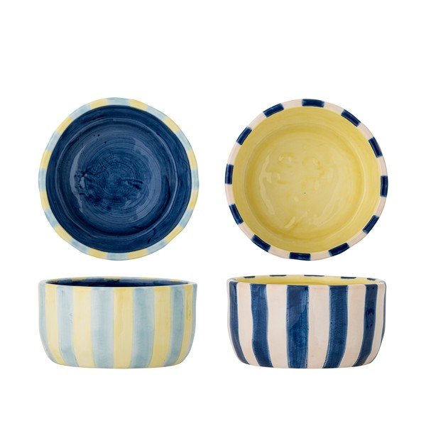 Boluri mici galbene/albastre 4 buc. din ceramică 300 ml Phoenix – Bloomingville