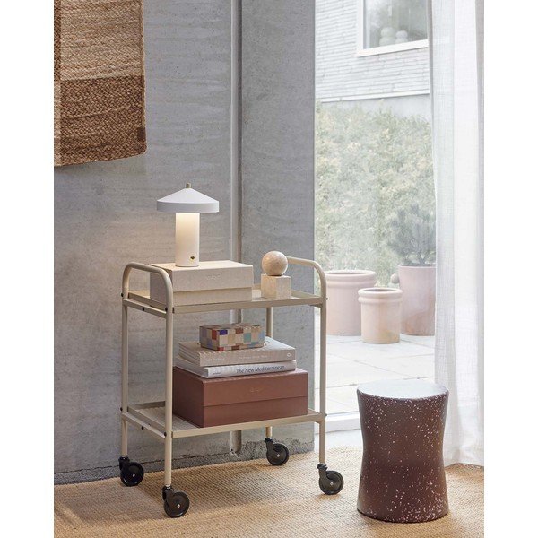 Măsuță de servire cu roți din oțel 37,5x52 cm Maki – OYOY Living Design-image-1