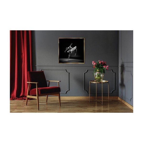 Tablou din sticlă Styler Black Ballerina, 71 x 71 cm-image-2