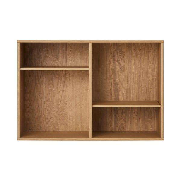 Bibliotecă în culoare naturală cu aspect de lemn de stejar suspendată 89x61 cm Mistral – Hammel Furniture-image-2