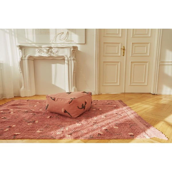 Covor pentru copii roz lavabil/țesut manual din bumbac 140x210 cm English Garden Ash Rose – Lorena Canals-image-3