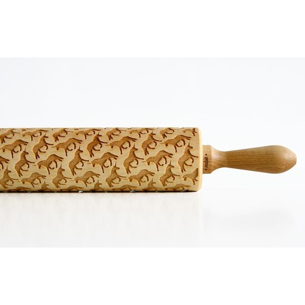 Făcăleț din lemn cu model pentru aluat Valek Unicorns-image-1