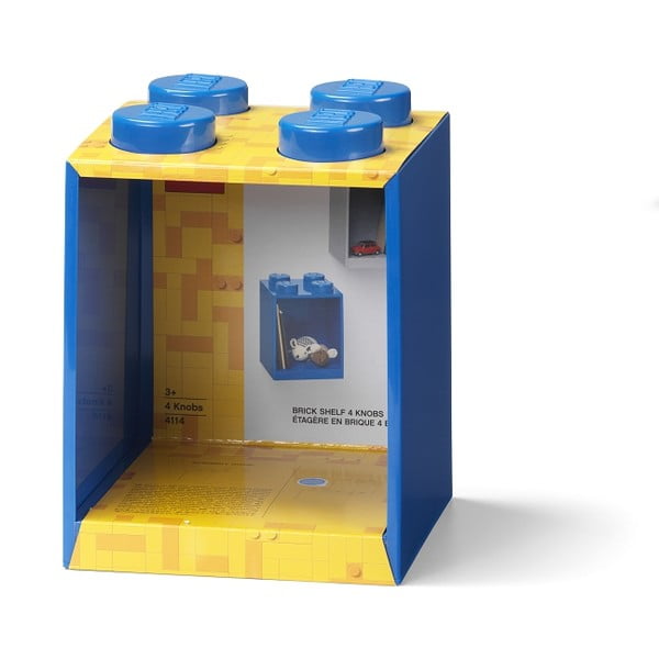 Raft de perete pentru copii LEGO® Brick 4, albastru-image-3