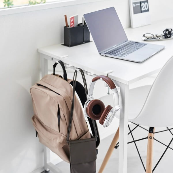 Cârlig alb mat ajustabil din oțel Tower – YAMAZAKI-image-3