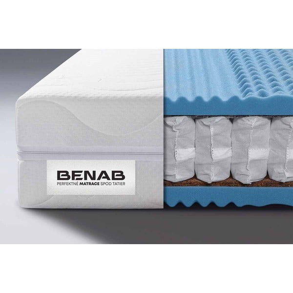 Saltea fermă/mediu-fermă cu arcuri reversibilă 120x200 cm BonFlex PLUS – BENAB-image-1