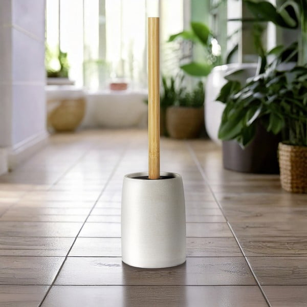 Perie de WC albă din polirășină Altavalle – Wenko-image-1