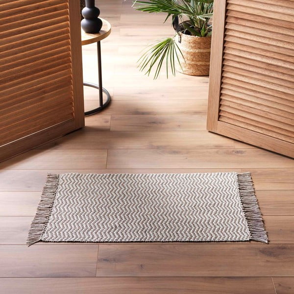 Covor maro deschis lavabil 50x80 cm Alessia – douceur d'intérieur-image-1