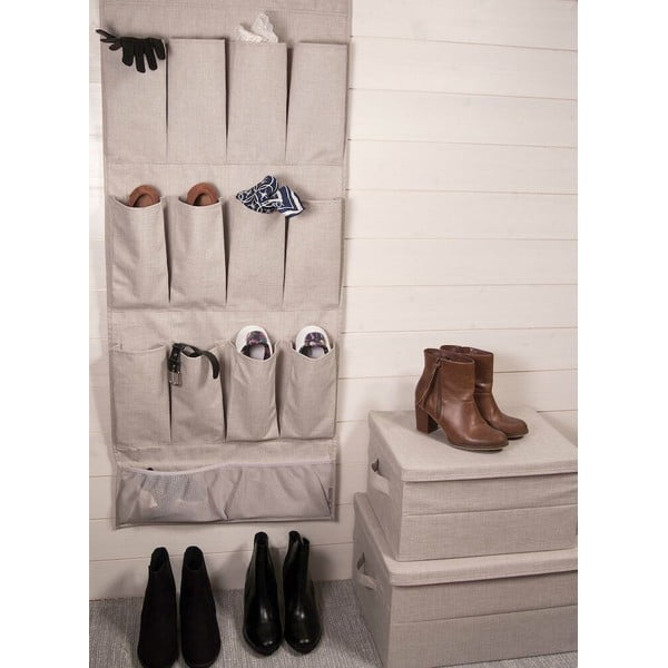 Organizator pentru șifonier de suspendat din material textil – Bigso Box of Sweden-image-1