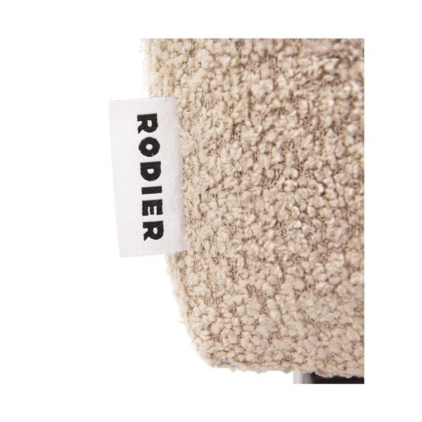 Taburet bej cu tapițerie din țesătură bouclé Rene – Rodier-image-3