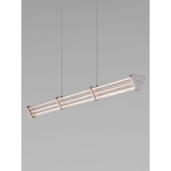 Lustră negru-mat/argintiu-mat LED cu intensitate reglabilă din metal cu abajur din sticlă acrilică Pheme – Nova Luce-image-3
