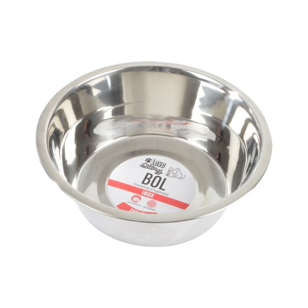 Bol pentru animale pentru câini din oțel inoxidabil ø 25 cm – Love Story-image-2