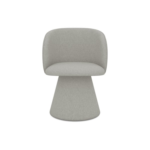 Scaun de sufragerie gri deschis tapițat Maia – Makamii-image-1