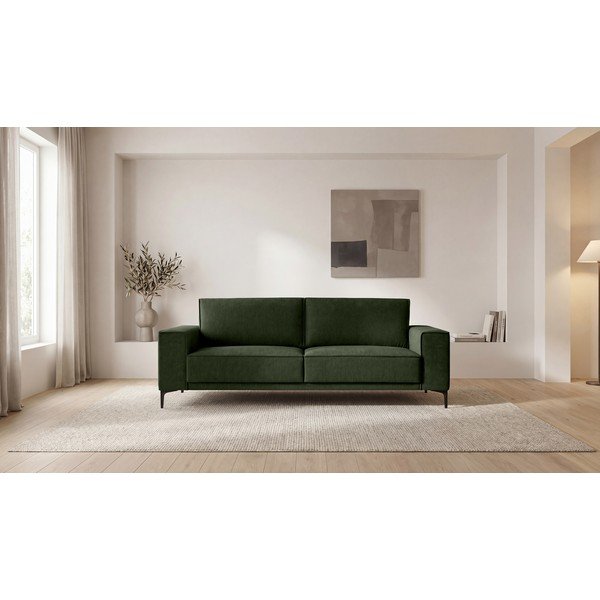 Canapea verde cu tapițerie din chenille 224 cm Copenhagen – Scandic-image-4