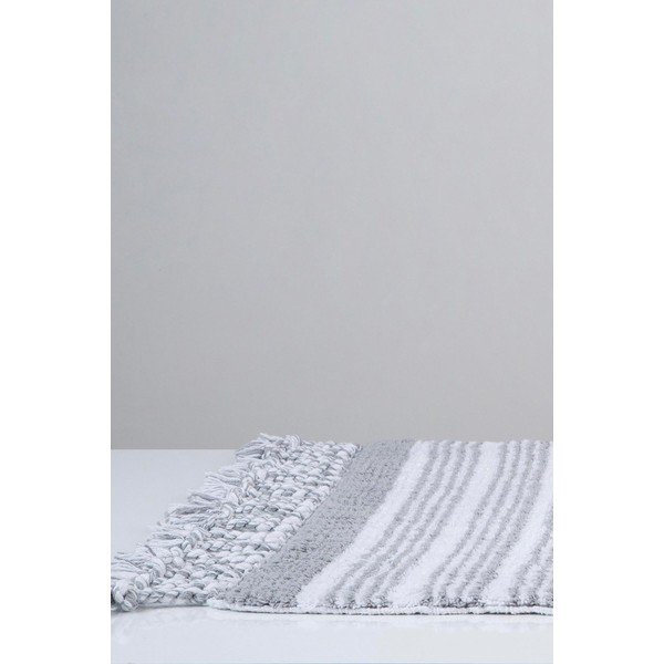 Covoraș din bumbac pentru baie Foutastic Martil, 60 x 90 cm, gri-image-2