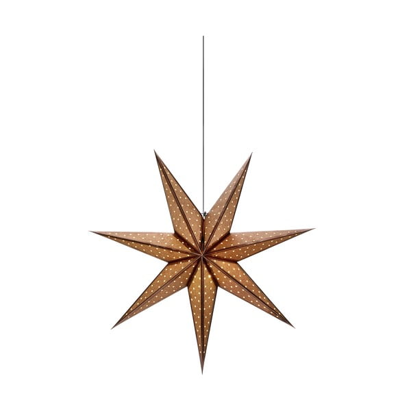 Decorațiune luminoasă maro ø 45 cm  cu model de Crăciun Glitter – Markslöjd