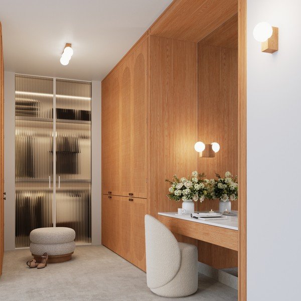 Aplică de perete albă/în culoare naturală ø 12 cm Solum – Sollux-image-2