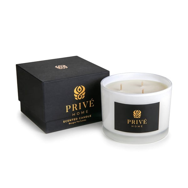 Lumânare parfumată din ceară de soia timp de ardere 35 h Safran-Ambre Noir – Privé Home-image-2