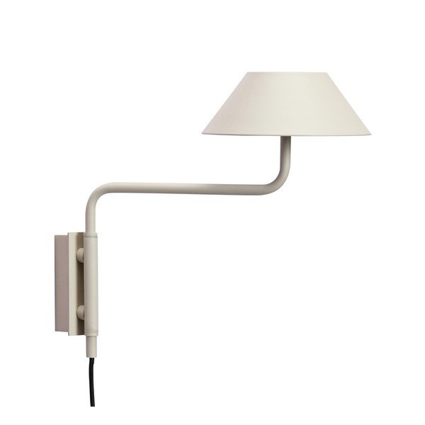 Aplică de perete bej LED cu intensitate reglabilă din metal cu alimentare la priză ø 30 cm Cover – Hübsch-image-3
