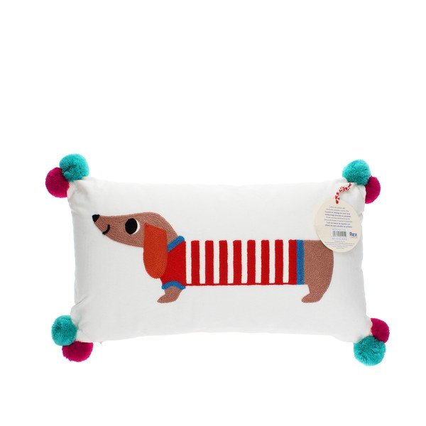 Pernă pentru copii din amestec de bumbac 50x33 cm Sausage Dog – Rex London-image-4