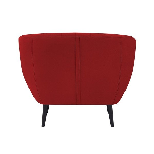 Fotoliu cu tapițerie din catifea Mazzin Sofas Toscane, roșu-image-4