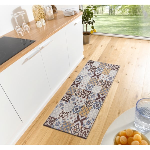Covor maro de tip traversă 75x150 cm Cappuccino Mosaik – Hanse Home-image-1