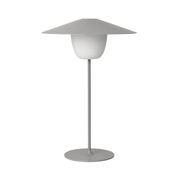 Veioză medie LED Blomus Ani Lamp, gri deschis