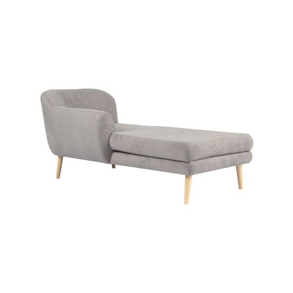 Șezlong Mazzini Sofas Sardaigne, gri deschis-image-3