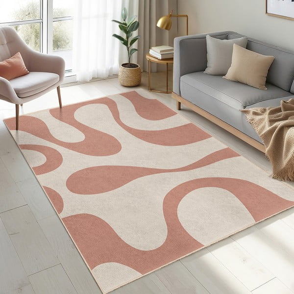 Covor roz lavabil 80x150 cm Strawberry Latte – Mila Home-image-4
