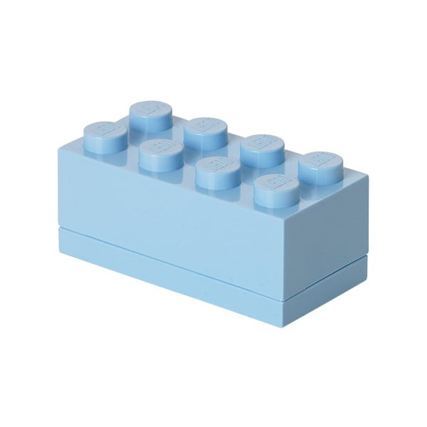 Cutie depozitare LEGO® Mini Box II, albastru deschis