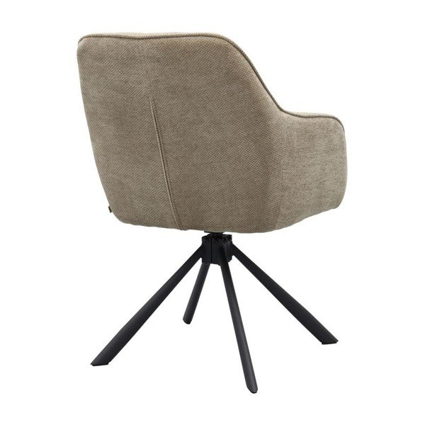 Scaun de living taupe cu cotiere tapițat Avola – Unique Furniture-image-4
