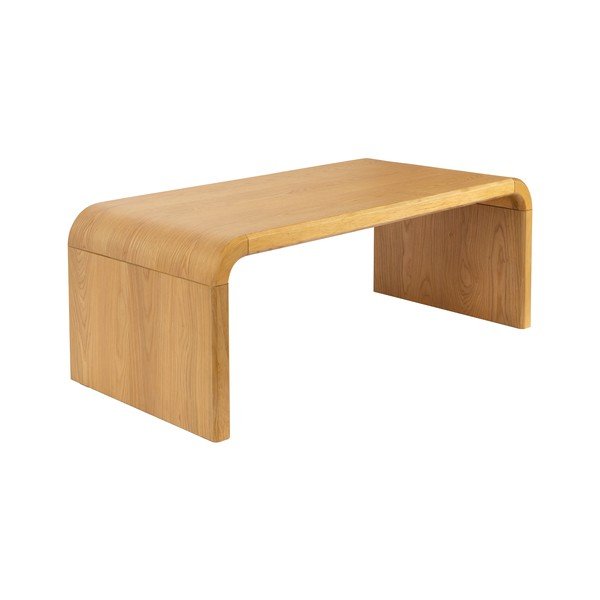 Măsuță de cafea în culoare naturală cu aspect de lemn de stejar 60x120 cm Brave – Zuiver