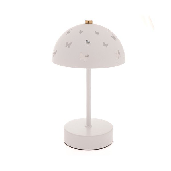 Veioză pentru copii albă din metal Butterfly – Dakls