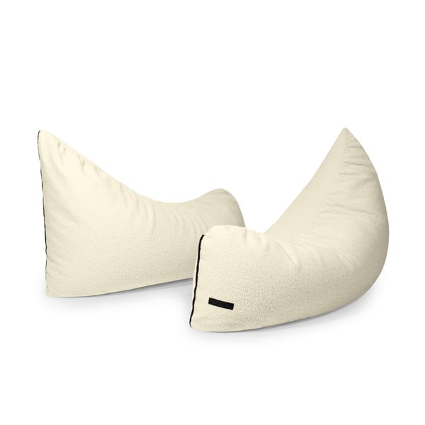 Fotoliu puf pentru copii maro cu tapițerie din țesătură bouclé Clip Clap 115 – SLOWDOWN-image-4