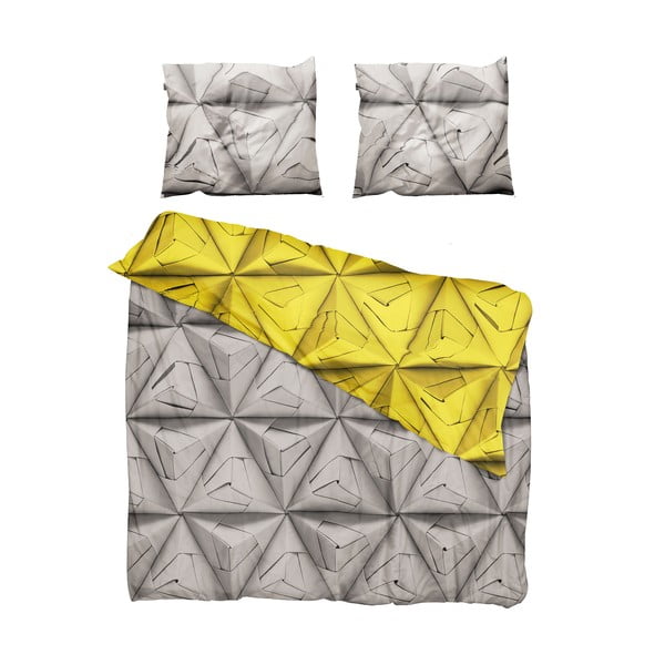 Lenjerie de pat Snurk Monogami Yellow 200 x 200 cm