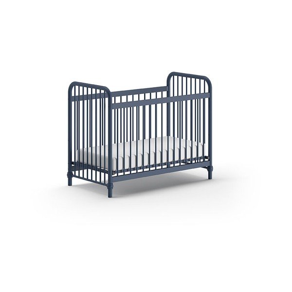Pătuț albastru din metal 60x120 cm BRONXX – Vipack-image-2