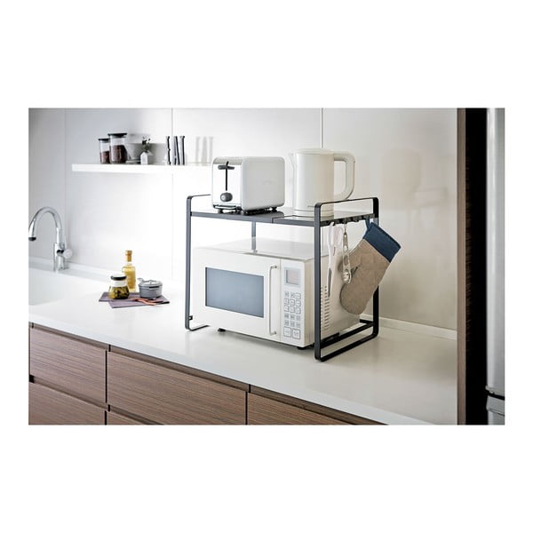 Raft de bucătărie, reglabil, YAMAZAKI Tower, negru-image-2