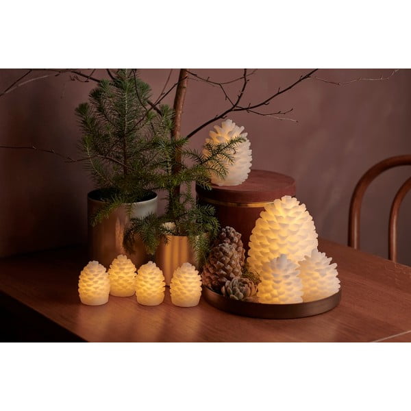 Decorațiune luminoasă de Crăciun albă 2 buc. ø 8 cm Clara – Sirius-image-2